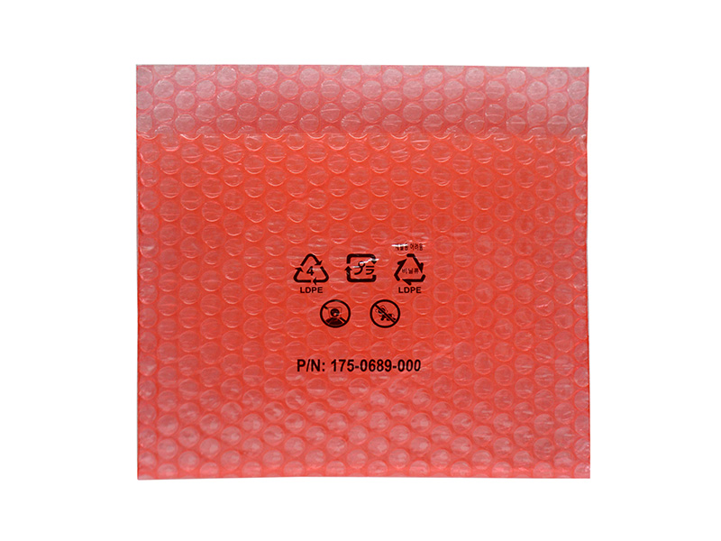 Red anti-static bubble film printing bag