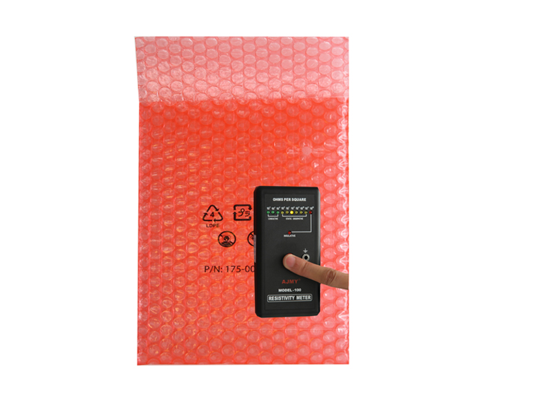 紅色防靜電氣泡膜印刷袋